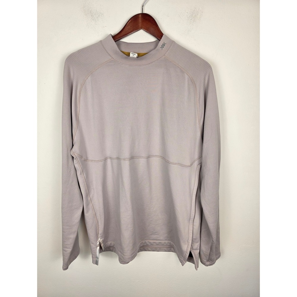 RHONE Extra Mile Fleece Men's Long Sleeve Mock Neck Shirt Pullover‎ Size Large